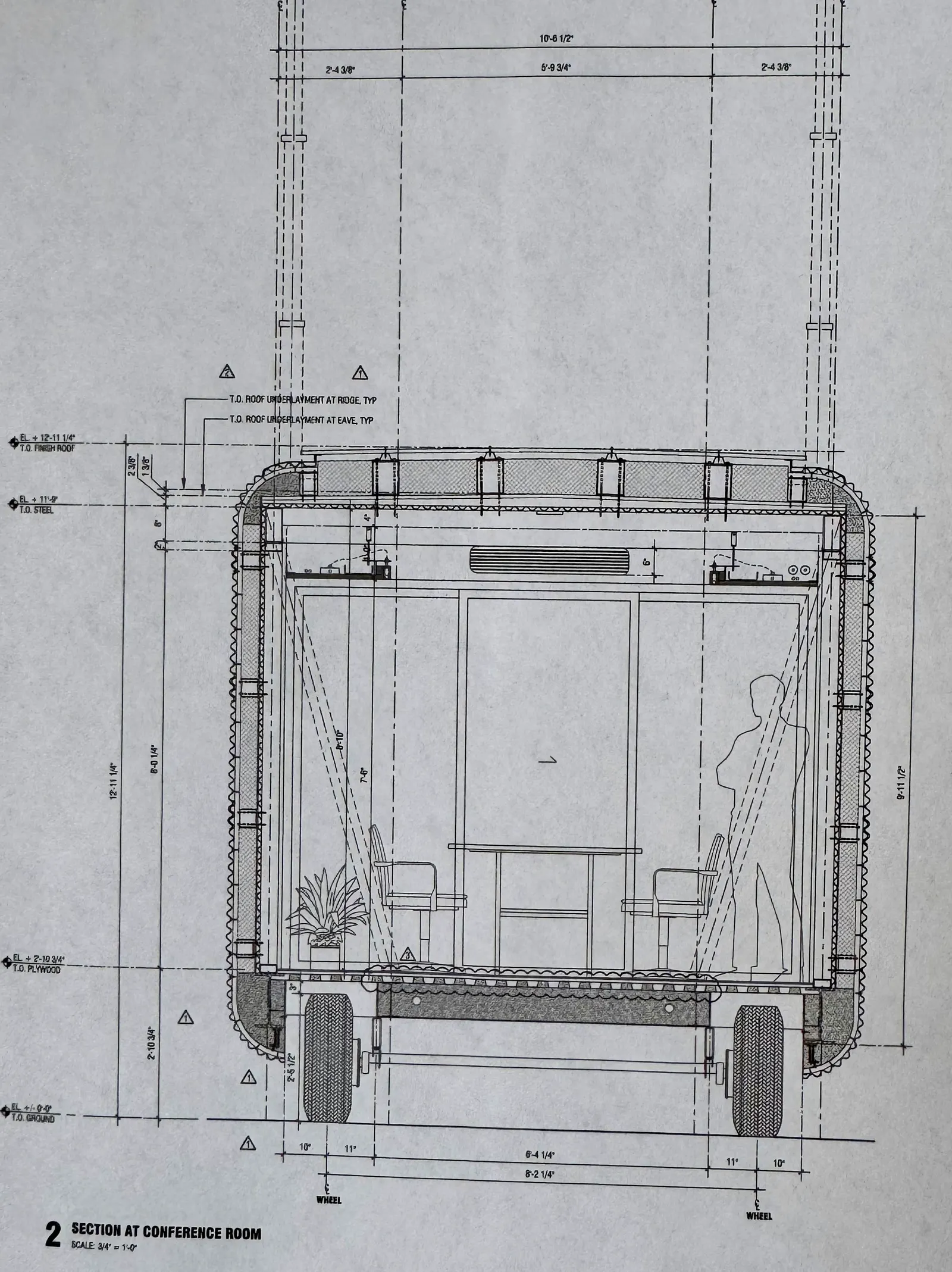 Structural elevation drawing
